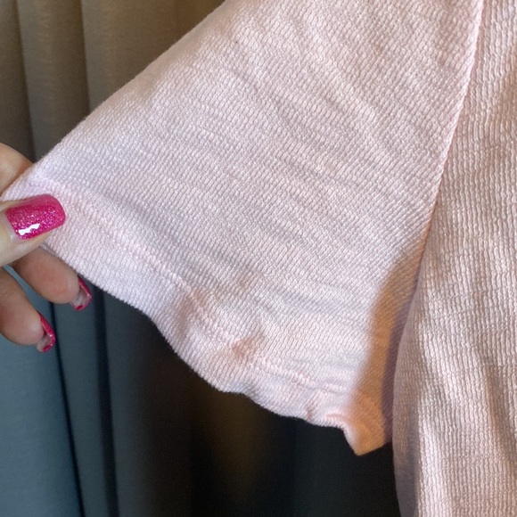 Old Navy Women’s Faux Wrap Pink Short Sleeve Top sz L NWT - Picture 6 of 8